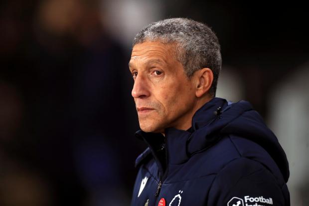 Former Albion boss Chris Hughton has been 'relieved of his duties' at Nottingham Forest just over 11 months after taking charge