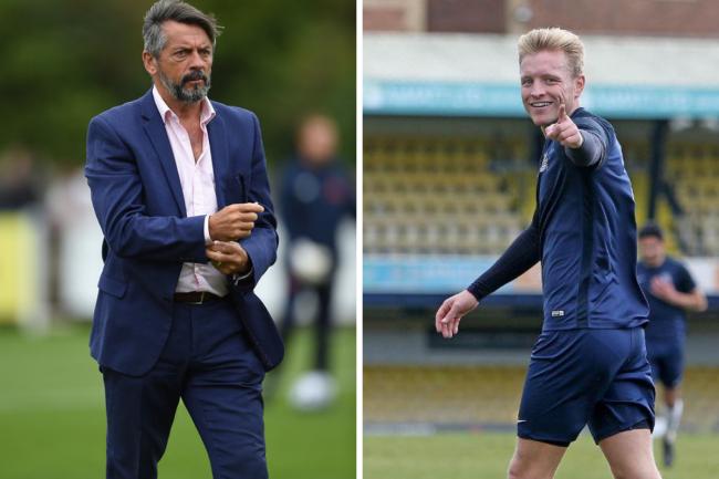Uncertain future - Josh Wright (right) has been given the opportunity to sign for another National League club, according to Shrimpers boss Phil Brown