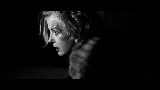 Still from film Locked by Niki Cornish - image shows actor Wendy Morgan in her role.