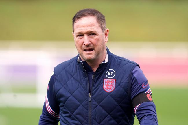Steve Holland during a training session
