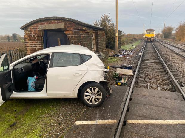 Echo: Escape - the driver managed to escape her car as the next train was approaching