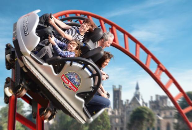 Echo: For thrill seekers, tickets to Alton Towers makes a great gift. Picture: Alton Towers
