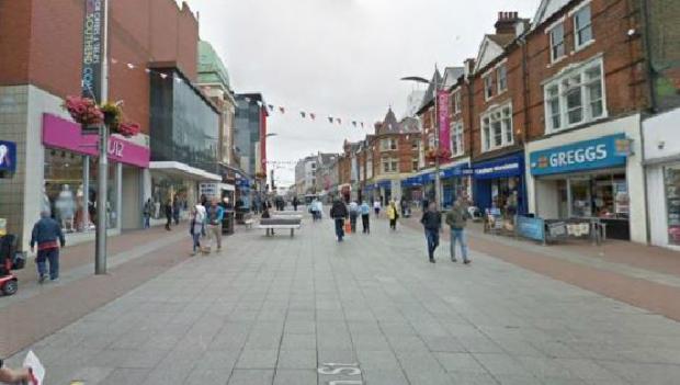 Echo: Southend High Street - now without the road