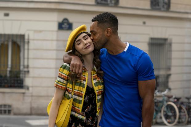 Echo: (Left to right) Lily Collins as Emily and Lucien Laviscount as Alfie. Credit: Netflix