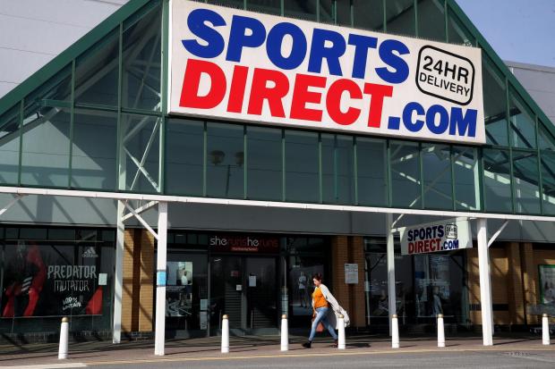 Echo: Sports Direct store. Credit: PA