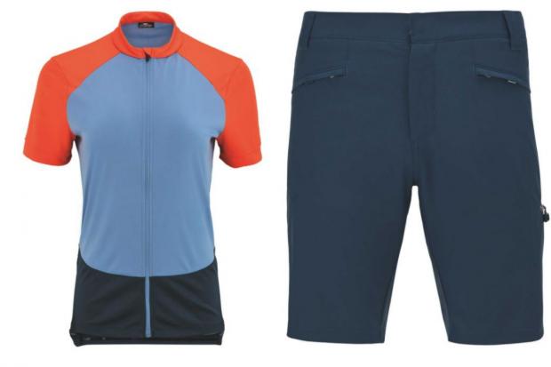 Echo: Left: Ladies’ Crane Orange Cycling Jersey (Aldi) Right: Men’s Crane Cycling Shorts & Inner (Aldi)