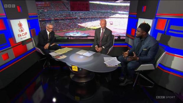 Echo: Lineker, Shearer and Richards in the studio. Pic: BBC