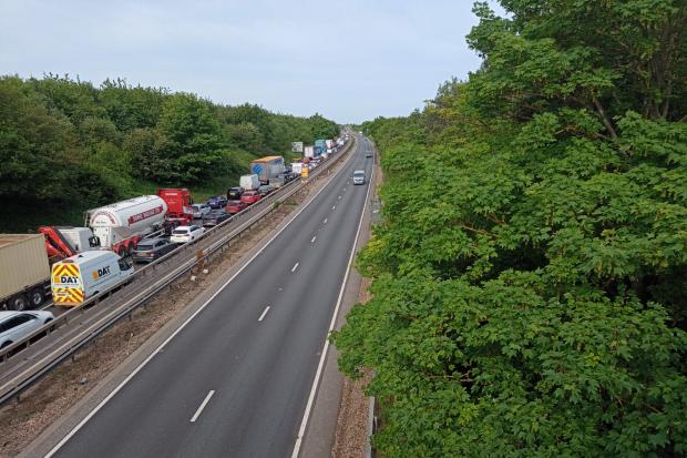Live updates as A12 closed after incident involving 'several lorries'
