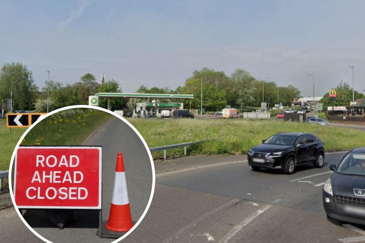 Broken down vehicle partly blocks busy A127 junction