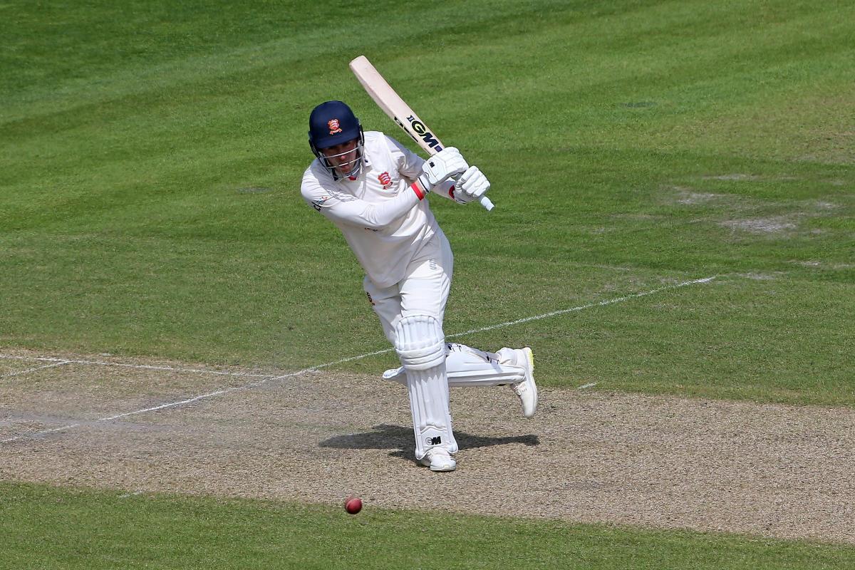 Well played - Dan Lawrence made exactly 100 not out against Lancashire