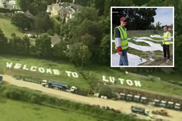 YouTuber Max Fosh has claimed responsibility for  the 'Welcome to Luton’ sign at Gatwick