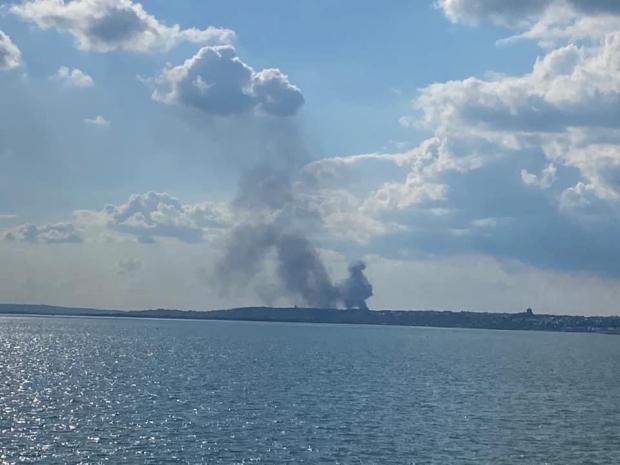 Echo: Courtney Christina Andre took this image of the smoke seen from the Pier