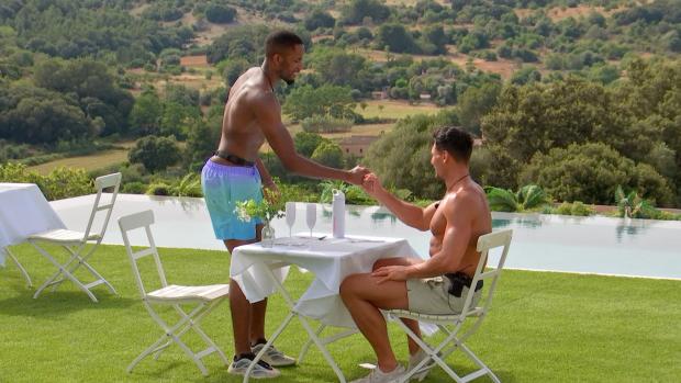 Echo: Remi and Jay congratulate each other after their dates on Love Island, tonight at 9pm on ITV2 and ITV Hub. Episodes are available the following morning on BritBox. Credit: ITV