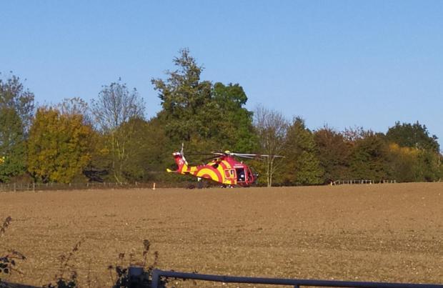 Echo: Response - the air ambulance landed in an adjacent field