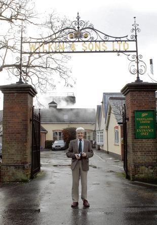 Echo: Peter Wilkin outside the Wilkin and Sons factory