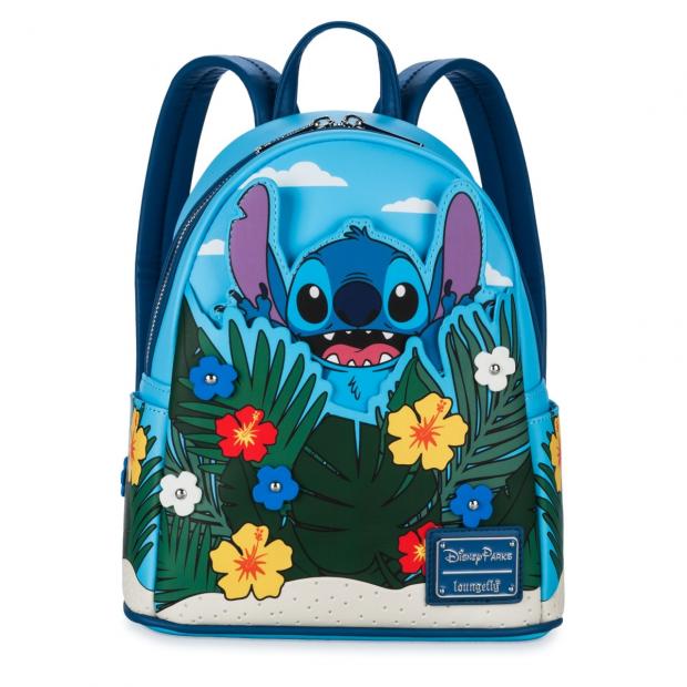 Echo: Loungefly Stitch with Flowers Mini Backpack, Lilo & Stitch (ShopDisney)
