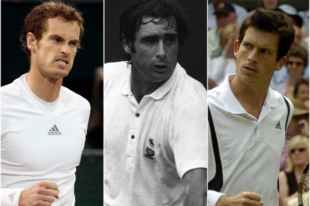 Andy Murray, Roger Taylor and Tim Henman