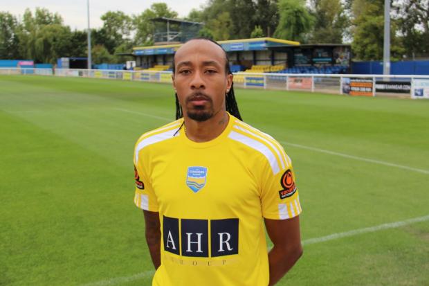 Winner - Ricky Modeste scored the only goal of the game for Concord Rangers Picture: KIAN WARD