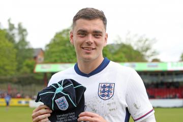 Southend United defender Ollie Kensdale on his England C debut