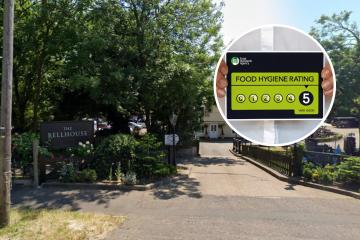 The Bellhouse and eight other venues handed food hygiene ratings