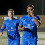 Frustrated - Billericay Town were beaten at Eastbourne Borough last night   Picture: NICKY HAYES