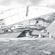 Out of sorts - planes were damaged when the hangar fell at Southend Airport