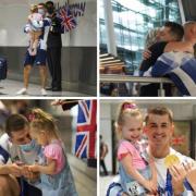 Max Whitlock reunited with his daughter and wife