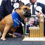 Today Vivienne, the dog of Sir David Amess MP was crowned Westminster Dog of the Year (David Parry/PA)