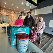 Empty store in shopping centre transformed into Ukraine donation point