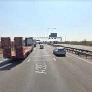 FIVE-mile queues on M25 in Essex after rush-hour crash