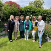 The open garden committee -  Martine, Jo, Sandra, Carol, Sally and Lyn Wilson