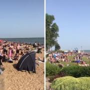 Watch: Crowds head to Southend beach as sunseekers enjoy hottest day of the year