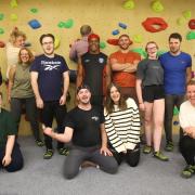 Climbing high and feeling free - IndiRock participants take part in a 'queer climb' session. Photos by Gaz De Vere