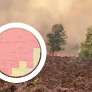 A number of areas in Essex are at risk of wildfires over the weekend of August 12-14 (PA/Met Office)