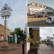 Chelmsford (left), Saffron Walden (top right) and Leigh-on-Sea made it onto the list