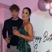 New bar owners Samantha & Codie pictured celebrating Samantha's birthday at a private event upstairs in their new venue