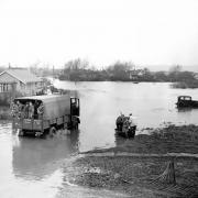 Canvey Flood - The army moves in to help the clean-up