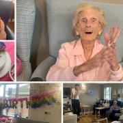 Happy - All smiles from Violet as she celebrates her 108th birthday