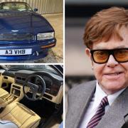 Up for grabs - the Aston Martin Virage was once owned by Sir Elton John