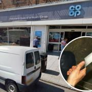 Robbery - Hundreds of pounds worth of alcohol and cigarettes were stolen from Co-op