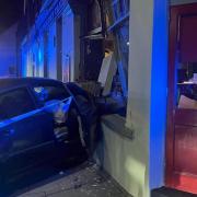 Incident - car embedded into Gino's Taverna