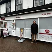 Sad - Andrew Shrader outside of the One Stop, in Billericay High Street