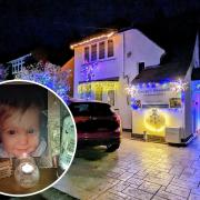 Stolen - Benfleet family's Christmas house display charity box in memory of their two-year-old son