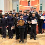 Smiles - Southend Sea Cadets with Southend West MP Anna Firth at the cadet service and awards evening