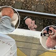 Boy reunited with toy octopus that fell on c2c tracks (thanks to kind stranger)