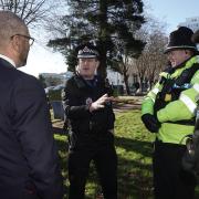 Braintree MP James Cleverly (left) and Essex Police Chief Constable BJ Harrington (middle) support the law changes.