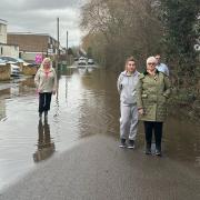 Wellies at the ready - residents have taken special measures just so they can get in and out of their homes.