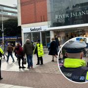 Large police presence pictured in Southend city centre today - here's why