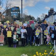Campaign - Freddie Coleman's family lead a village march to raise awareness on issues with roads and speeding in the village