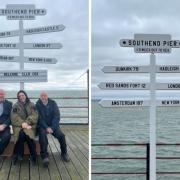 New selfie spot mimicking iconic Land's End sign is unveiled on Southend Pier
